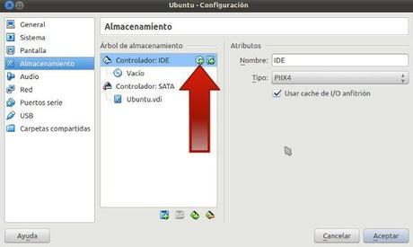 Como crear una maquina virtual para instalar Ubuntu cargar-cd