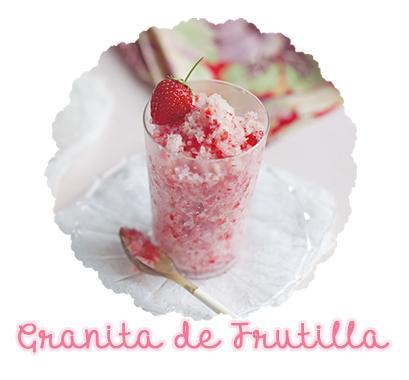 Receta: Granita de frutillas!