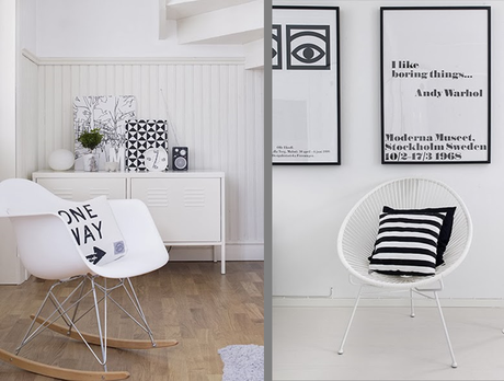 ESTILO NORDICO BLANCO Y NEGRO.... LOW COST