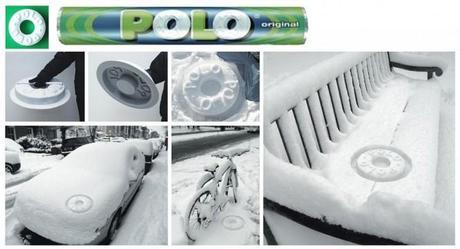 Publicidad sobre la nieve