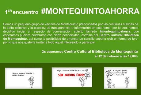 Primer encuentro #Montequintoahorra en la biblioteca montequintoahorra