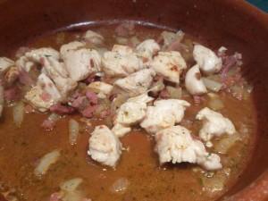 Arroz con pollo y brécol