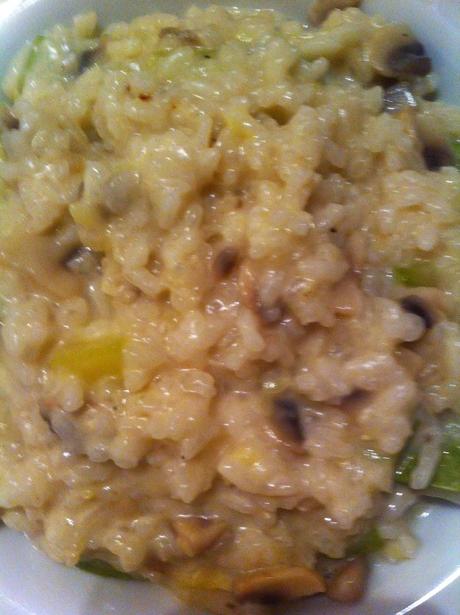 Risotto De Calabacín Y Champiñones