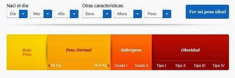 CALCULADORA PESO IDEAL GALLINA BLANCA