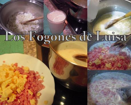 TARTA  JAMÓN, QUESO Y TORTITAS MEJICANAS