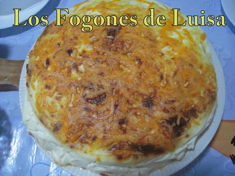 TARTA  JAMÓN, QUESO Y TORTITAS MEJICANAS