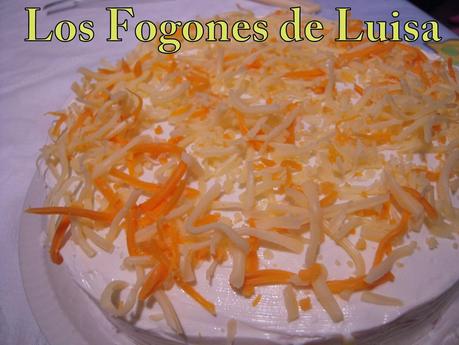TARTA  JAMÓN, QUESO Y TORTITAS MEJICANAS