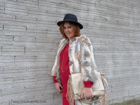 Look (embarazada premamá) - Como combinar un vestido granate, modo 1, boho chic4
