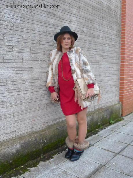 Look (embarazada premamá) - Como combinar un vestido granate, modo 1, boho chic4