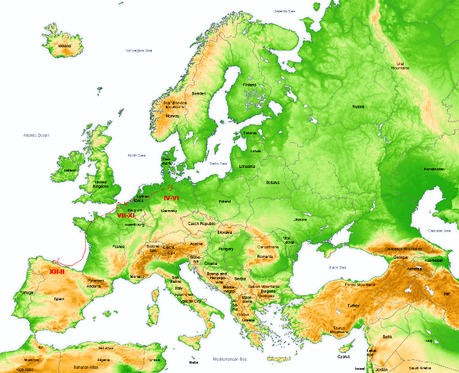 Invernada de cabecinegras, alemanas