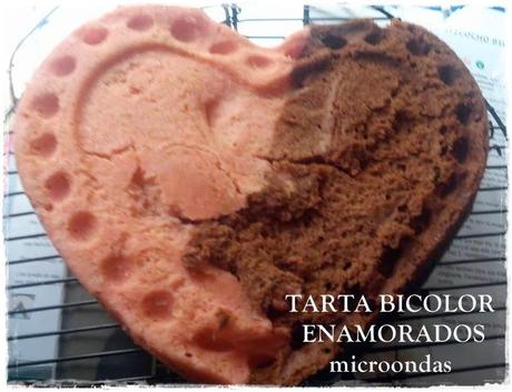 TARTA BICOLOR ENAMORADOS