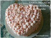 Tarta bicolor enamorados