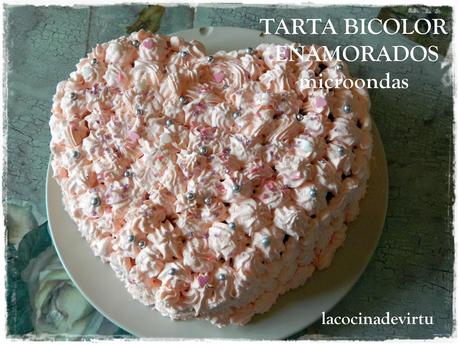 TARTA BICOLOR ENAMORADOS
