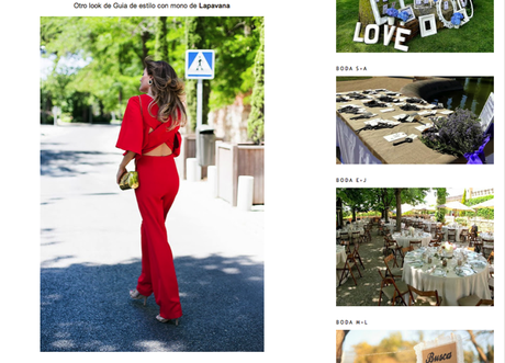 Featured on ... Confesiones de una boda WEDDING STYLE, FEATURES, lapavana brand, mono rojo, vestido drapeado rosa, invitadas con estilo, canotiers, bodas, wedding, bodas de invierno, miss cavallier, cristina blanco, spanish fashion blogger, guiadeestilo,