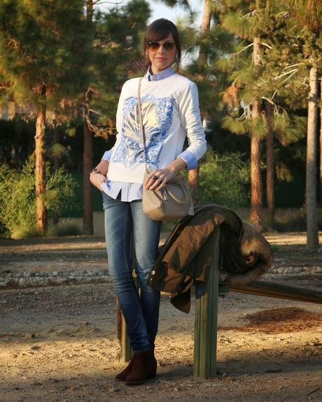 Sudadera + Camisa + Parka Sudadera + Camisa + Parka