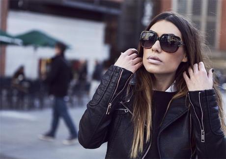 street style barbara crespo tartan trousers sheinside zara gucci bag fashion blogger outfit