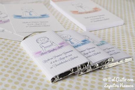 chocolatinas personalizadas primera comunion osito regalos detalles fiestas
