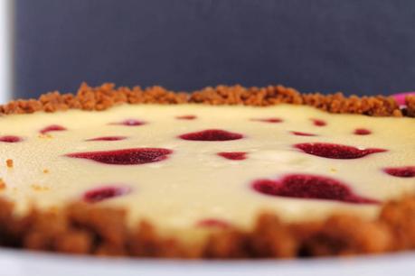 Receta Cheesecake de chocolate blanco y fresas