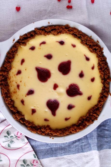 Cheesecake de chocolate blanco y fresas