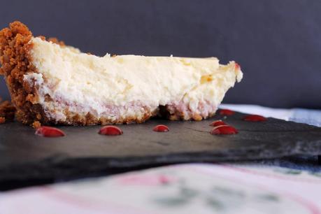Receta Cheesecake de chocolate blanco y fresas