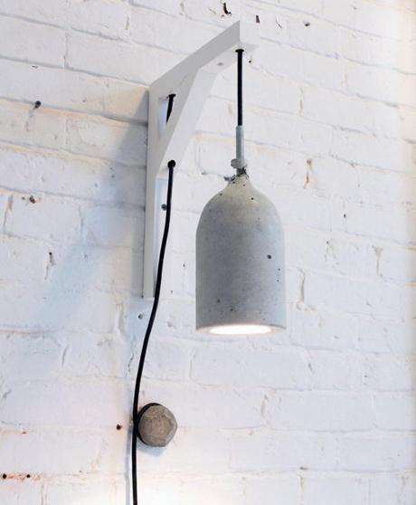Tutorial lámpara DIY de cemento de Brit+co