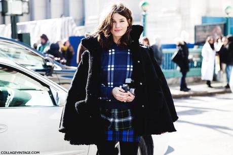 New_York_Fashion_Week-Street_Style-Fall_Winter-2015-Hanneli_Mustaparta-Mixing_Prints-Plaid_Outfit-