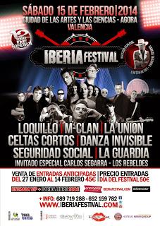 Iberia Rock Festival Valencia: Loquillo, M-Clan, Seguridad Social, Celtas Cortos, La Unión, Danza Invisible...