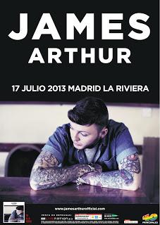 James Arthur volverá a Madrid el 17 de julio