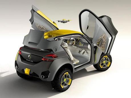 Renault Kwid Concept :: prototipo de auto con drone espía