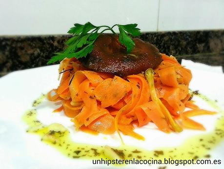 Tallarines de otoño trampantojo