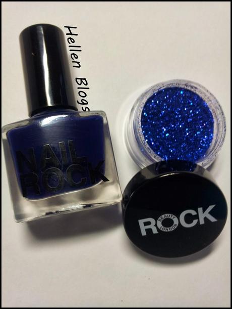NAIL ROCK GLITTER BLUE