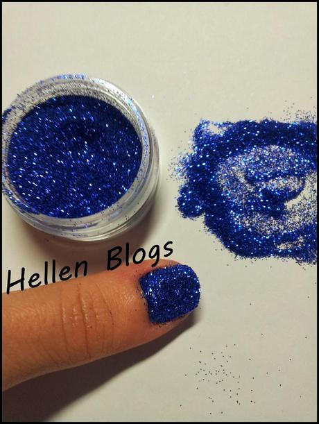 NAIL ROCK GLITTER BLUE