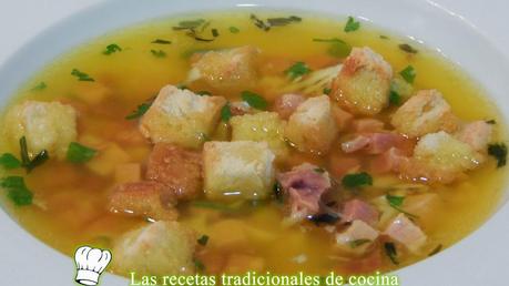 Sopa de jamón