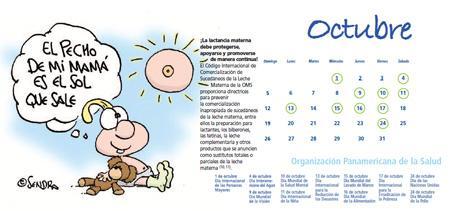 Calendario de lactancia materna 2014