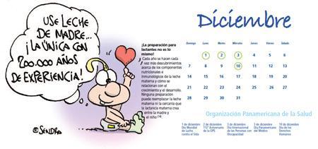 Calendario de lactancia materna 2014