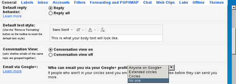 Google habilita opción Email desde Google+ para Usuarios Gmail