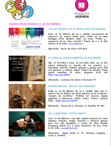 Agenda actividades con niños Barcelona febrero