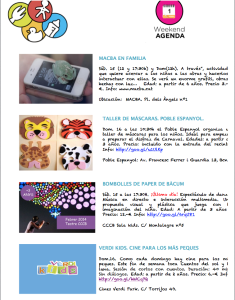 Agenda actividades con niños Barcelona febrero
