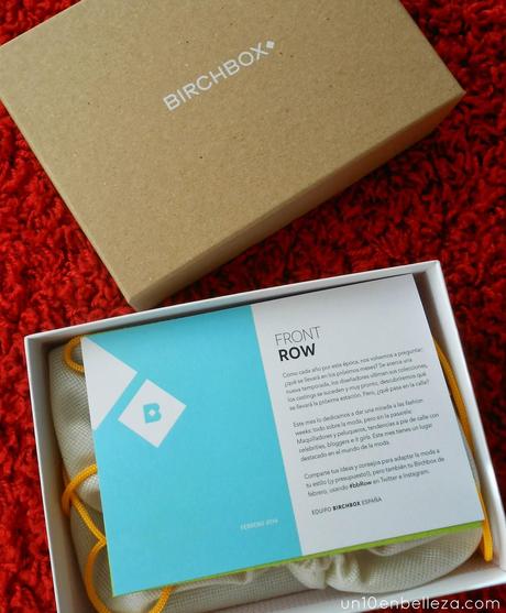 Birchbox Front Row (Febrero 2014), una caja llena de sorpresas