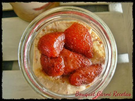 Copa de crema de frutillas al Oporto