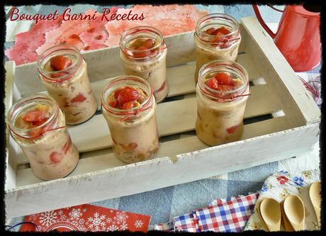 Copa de crema de frutillas al Oporto