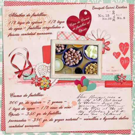 Copa de crema de frutillas al Oporto