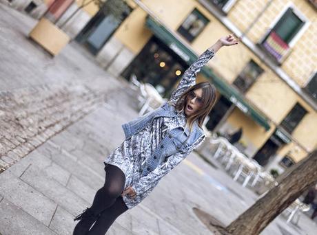 street style barbara crespo crystal print dress sheinside fashion blogger outfit street style barbara crespo crystal print dress sheinside fashion blogger outfit