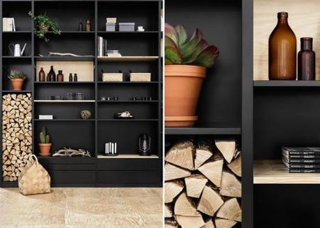 Una-cocina-Negra-con-madera-natural-2