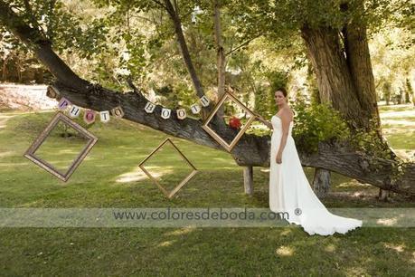 Decoración de boda en tonos fucsia y naranja