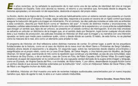 Cine Club El Sur, Granada; Historias sin final (enero/marzo 2014)