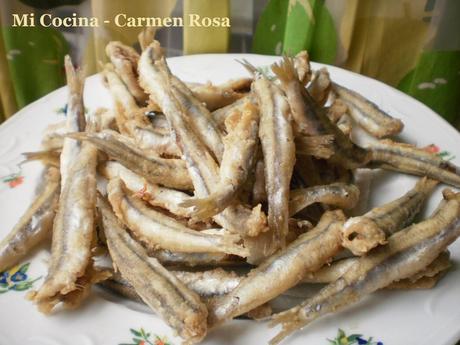 CAZUELA DE BOQUERONES AL LIMON CON AJITOS Y PEREJIL.