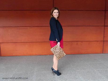Look (embarazada premamá)  Como combinar un vestido granate, modo 2, look oficina(2)