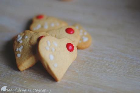 GALLETAS DE MANTEQUILLA - CORAZONES Y FLORES PARA SAN VALENTÍN