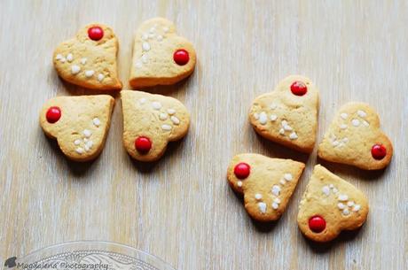 GALLETAS DE MANTEQUILLA - CORAZONES Y FLORES PARA SAN VALENTÍN